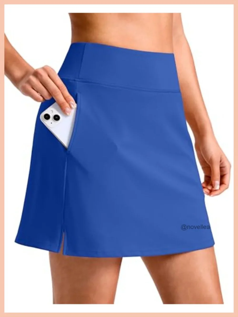 Women's Athletic Skort with High Waist and Pockets